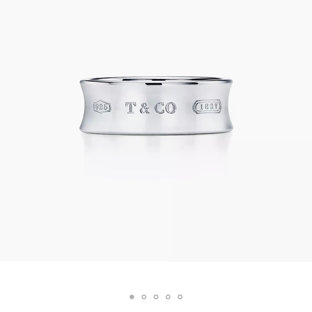 🪺Tiffany & Co. 1837 Collection Size 7 Sterling Silver Ring - Picture 2 of 12
